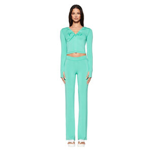 I AM GIA Blare Hoodie + Trackpant Set in Turquoise - Size Small